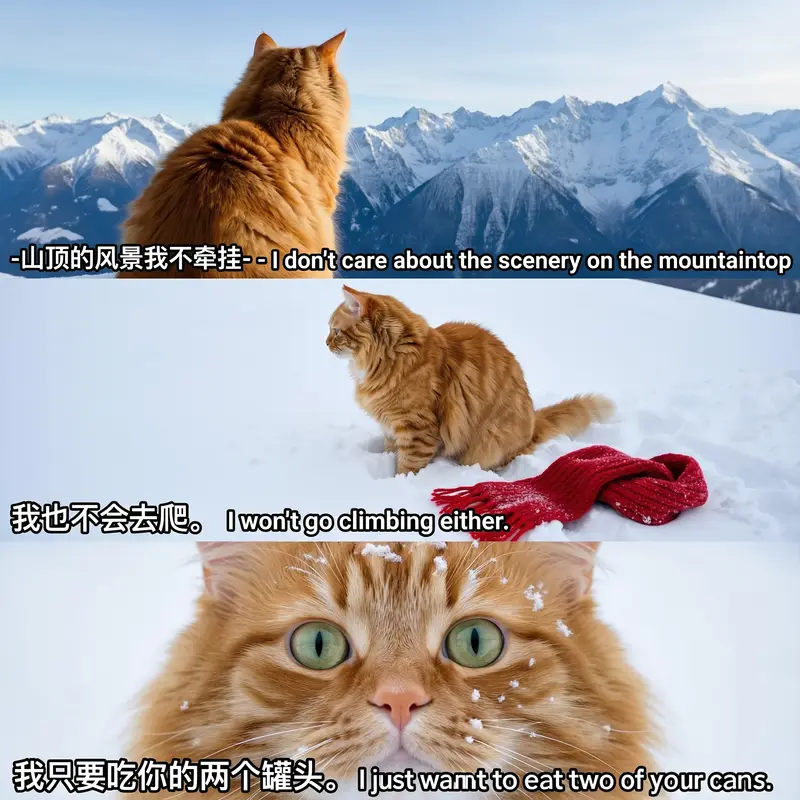 Pet Meme sample generated by Boogu-Image-0.1