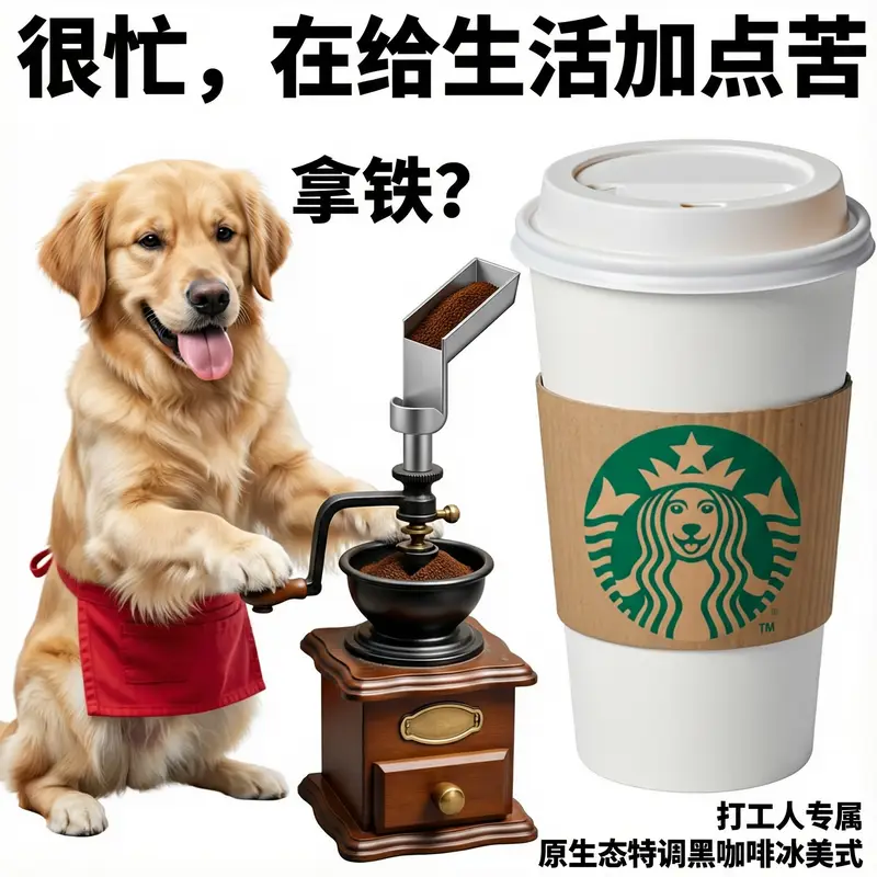 Pet Meme sample generated by Boogu-Image-0.1