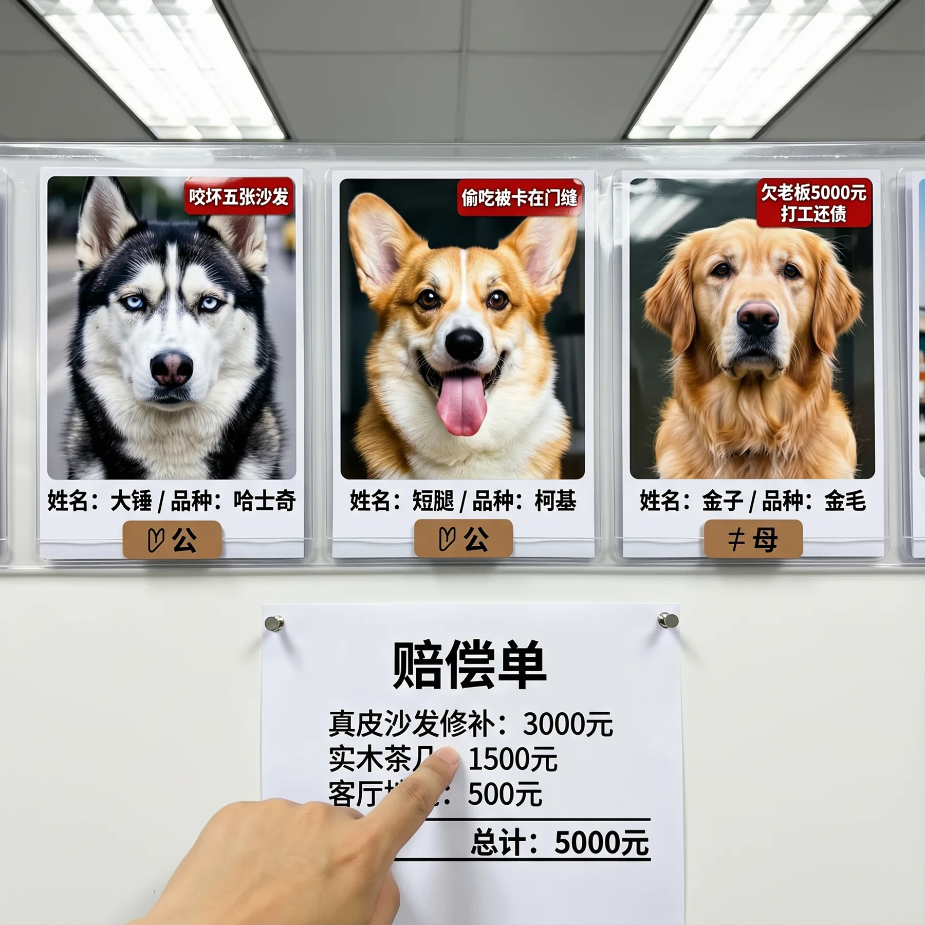 Pet Meme sample generated by Boogu-Image-0.1